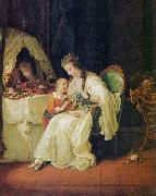 Johann Heinrich Wilhelm Tischbein Familienszene Germany oil painting artist